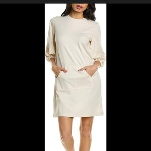 Trina Turk Women's Neutra Moon Jersey knit Dress Ivory sz S
